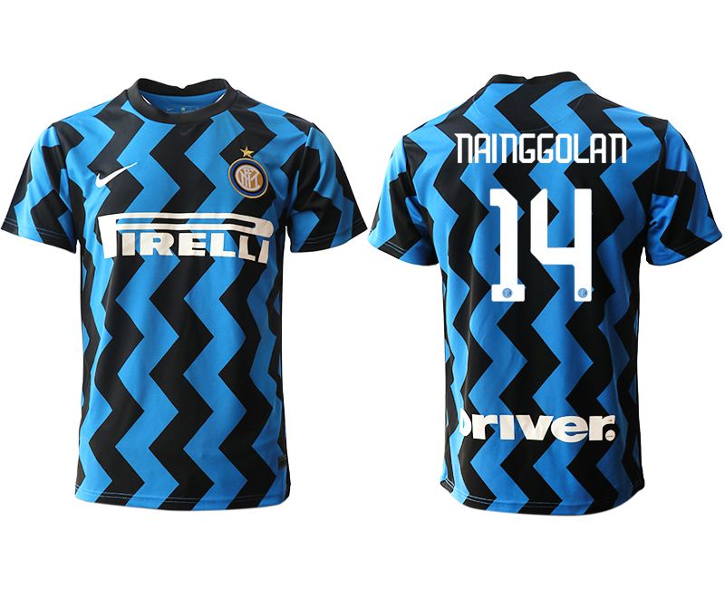 Men 2020-2021 club Inter Milan home aaa versio #14 blue Soccer Jerseys->inter milan jersey->Soccer Club Jersey